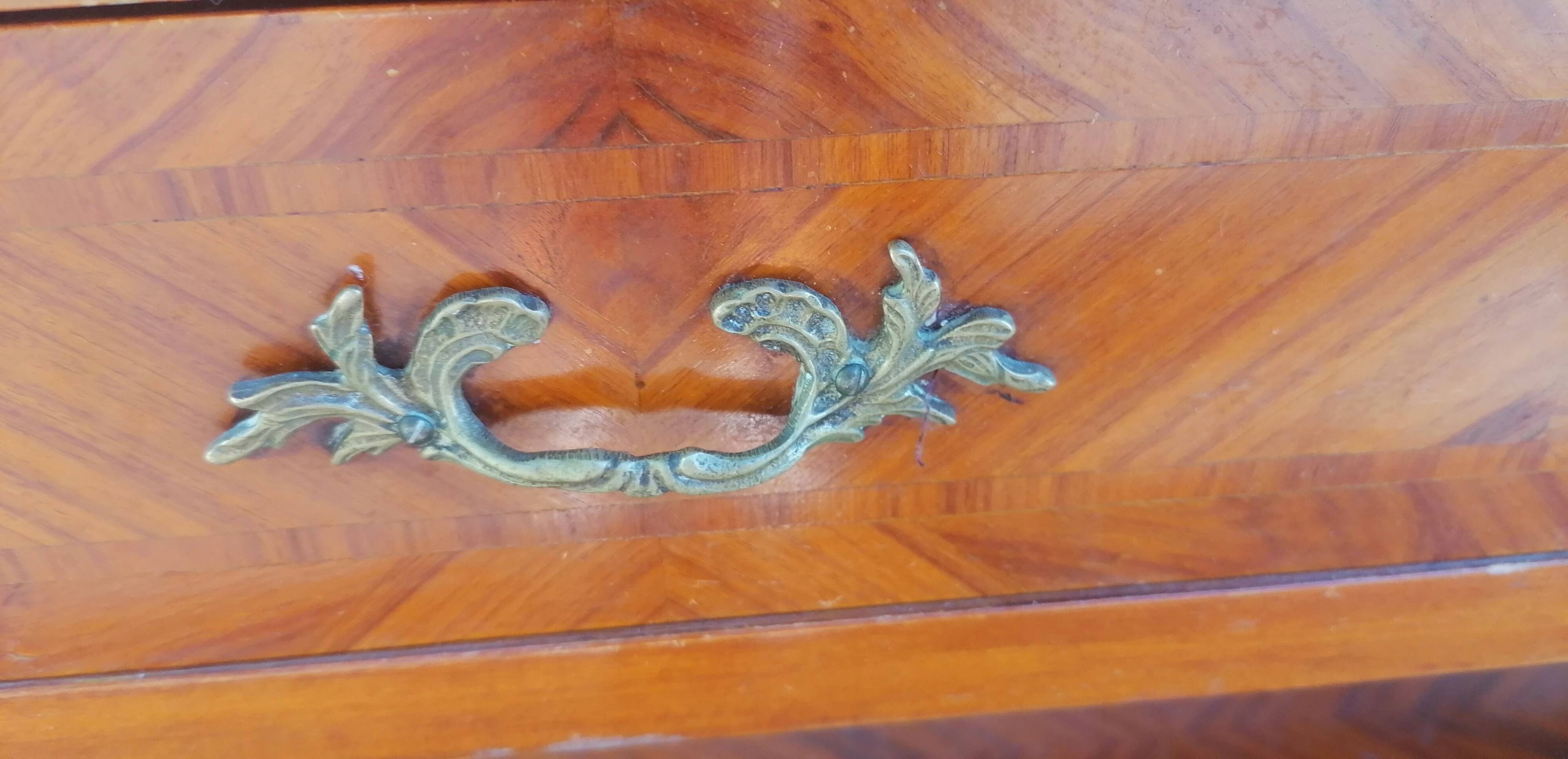 pretty Empire style marquetry console