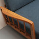 1950s daybed in cherrywood, fresh fabric, WK Furnitures