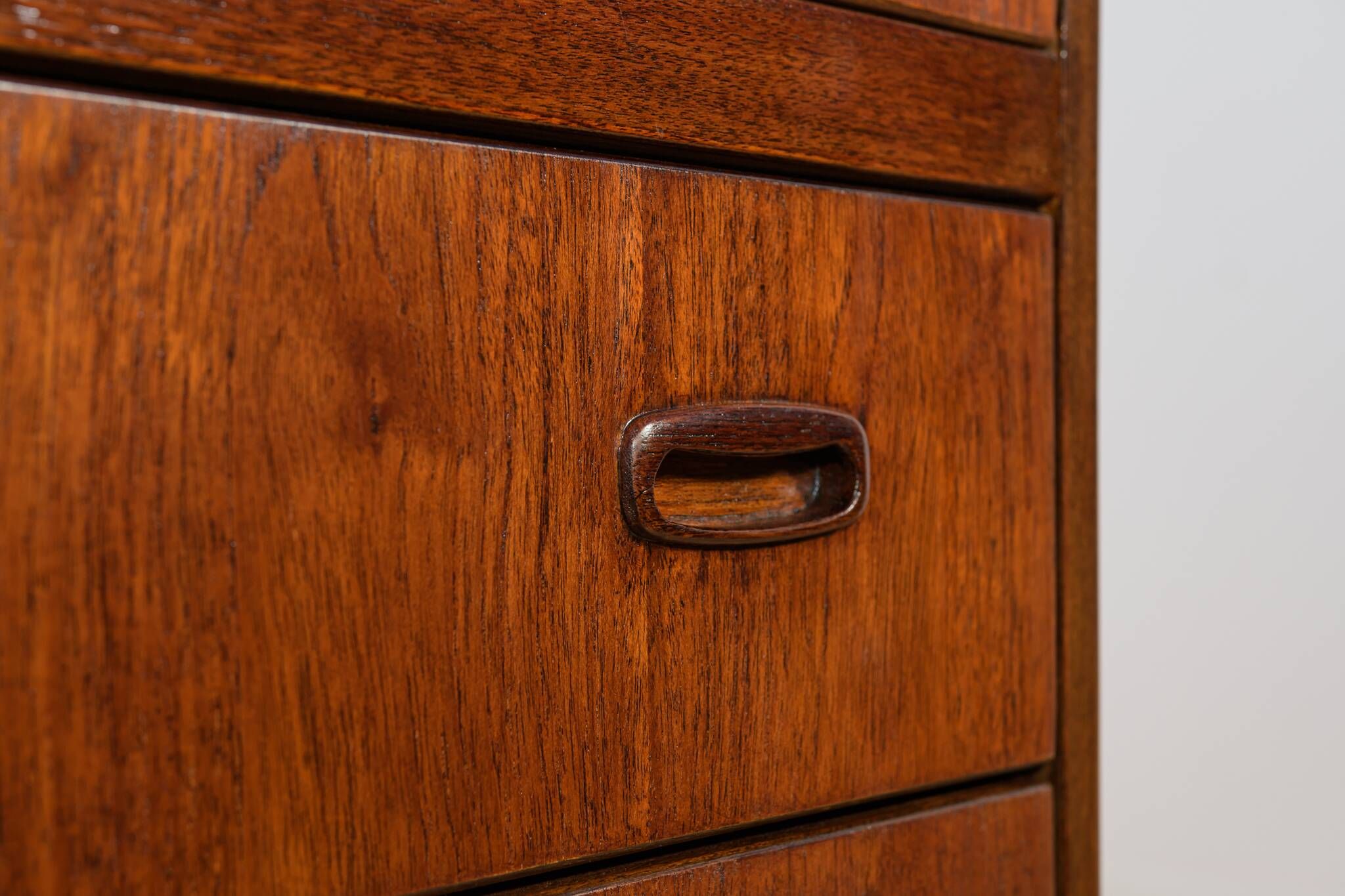 Commode en teck de style Mid-Century, Danemark, années 1960