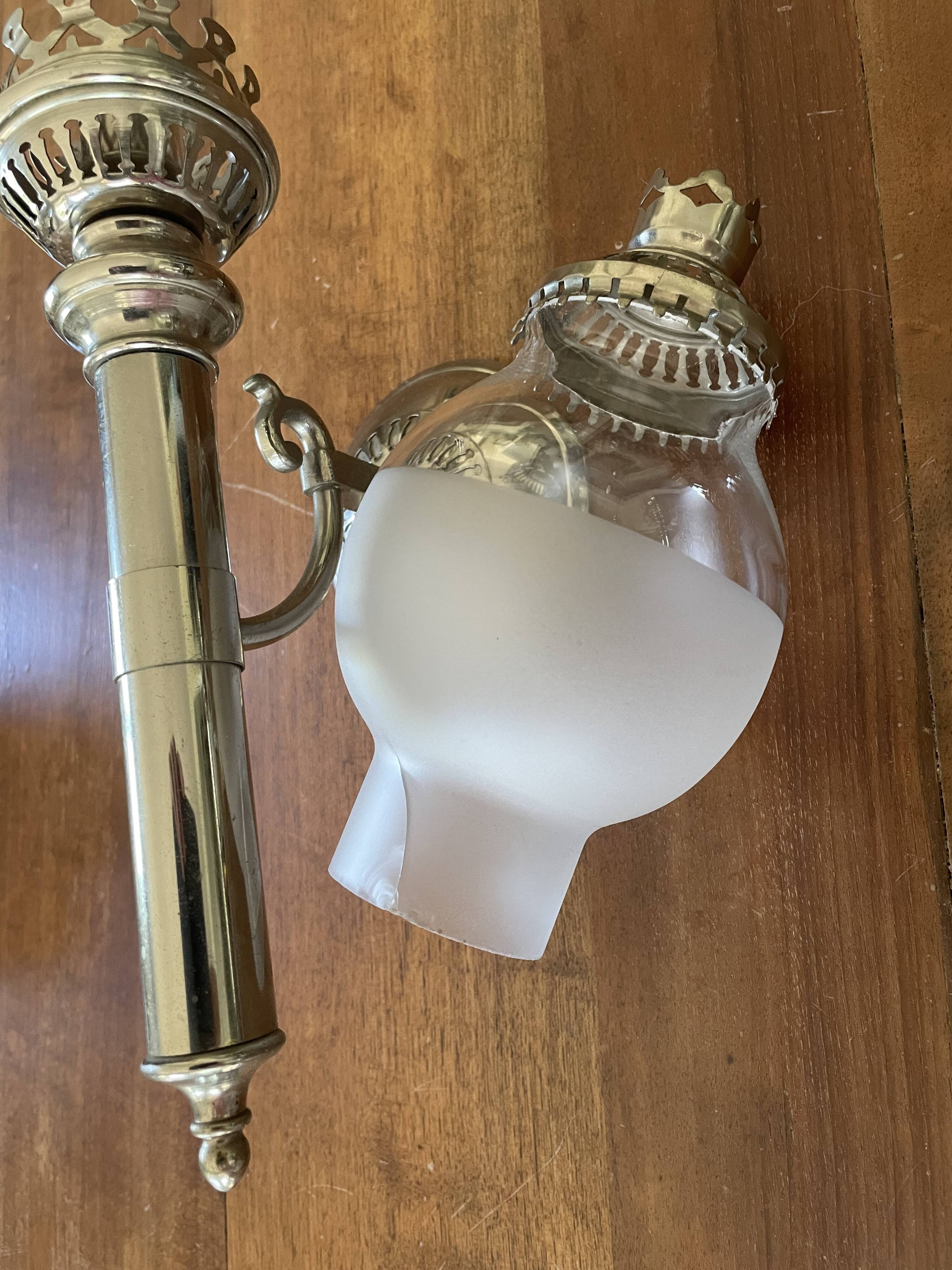 Old pair of torch sconces