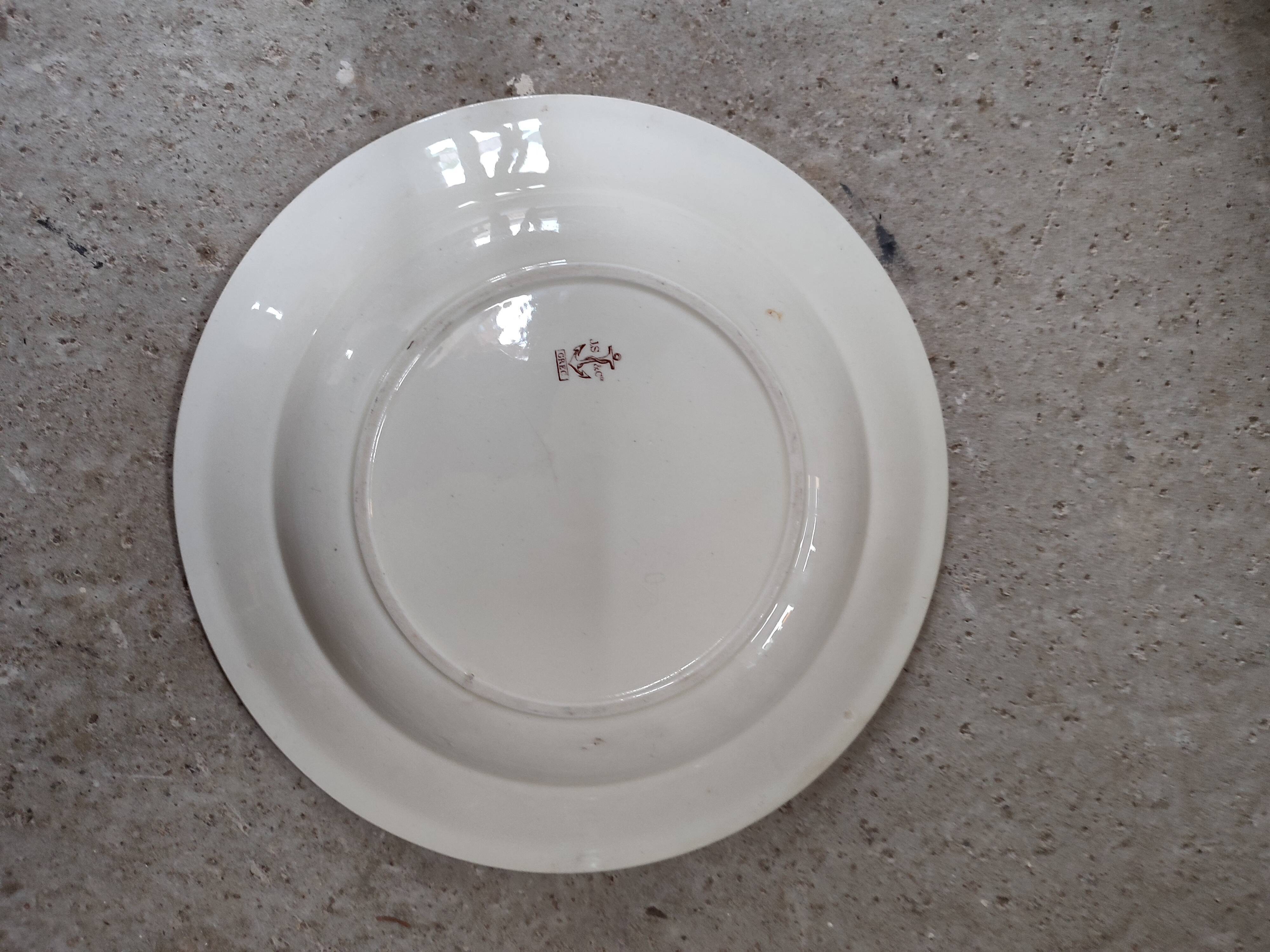 Old iron earth serving dish