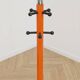 Vintage coat rack DLG Pierre Sala orange and black.