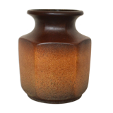 Hexagonal vase Scheurich Keramik, model 207-20, made in West Germany
