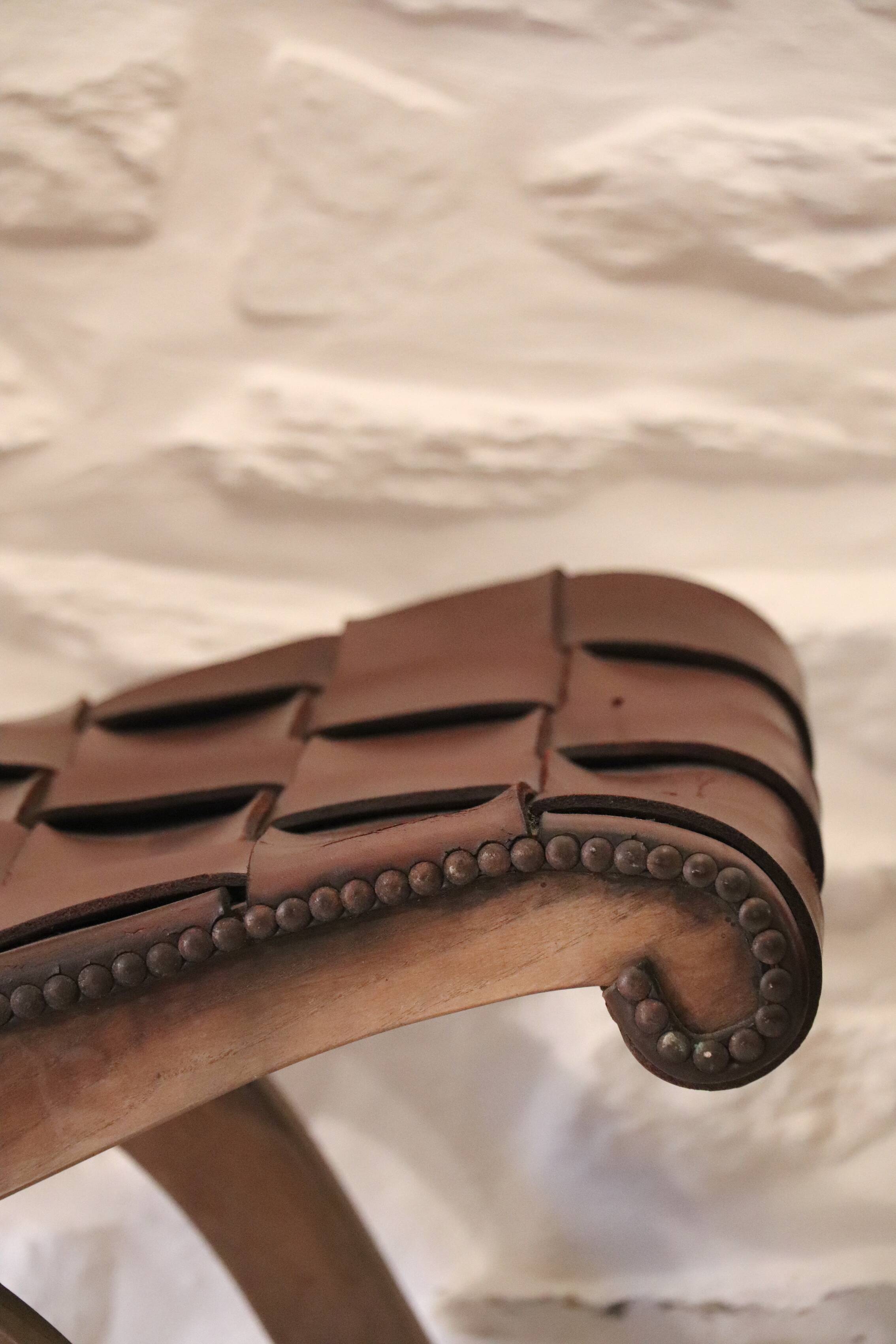 Paire De Fauteuils Pierre Lottier Design XX Cuir