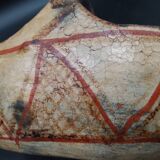 Berber pottery Kabyle basket early 20th century AlgeriaTerracotta Ideqqi Takduht