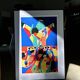 Art poster, signed and numbered by the artist, Couleurs et Fête