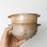 Set of 2 stoneware bowls