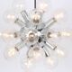 Large chrome space-style Atomium Sputnik chandelier by Kalmar, Austria, 1970s.