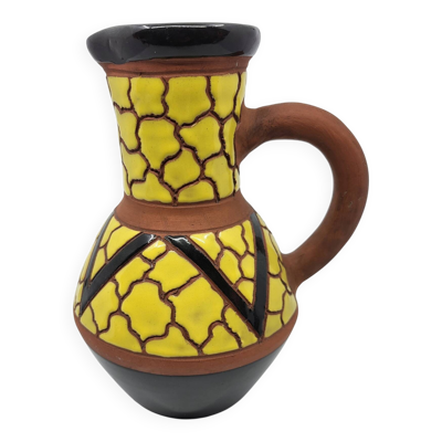 Vase de style Art Déco en terre cuite par Raymond Camart à Vallauris, 1950