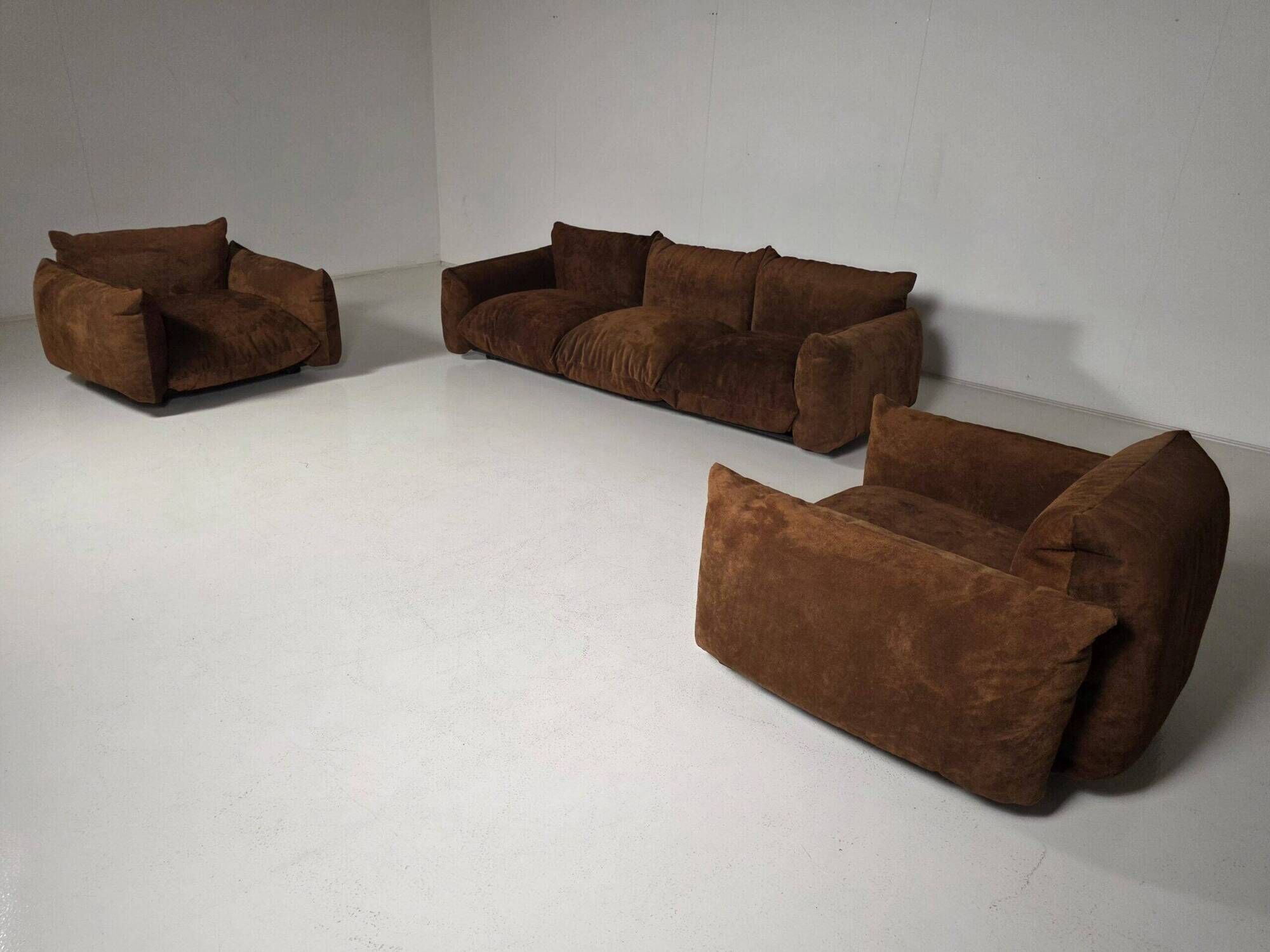 Pair of Marenco lounge chairs by Mario Marenco for Arflex, 1970s