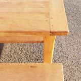 Farm table and 2 benches