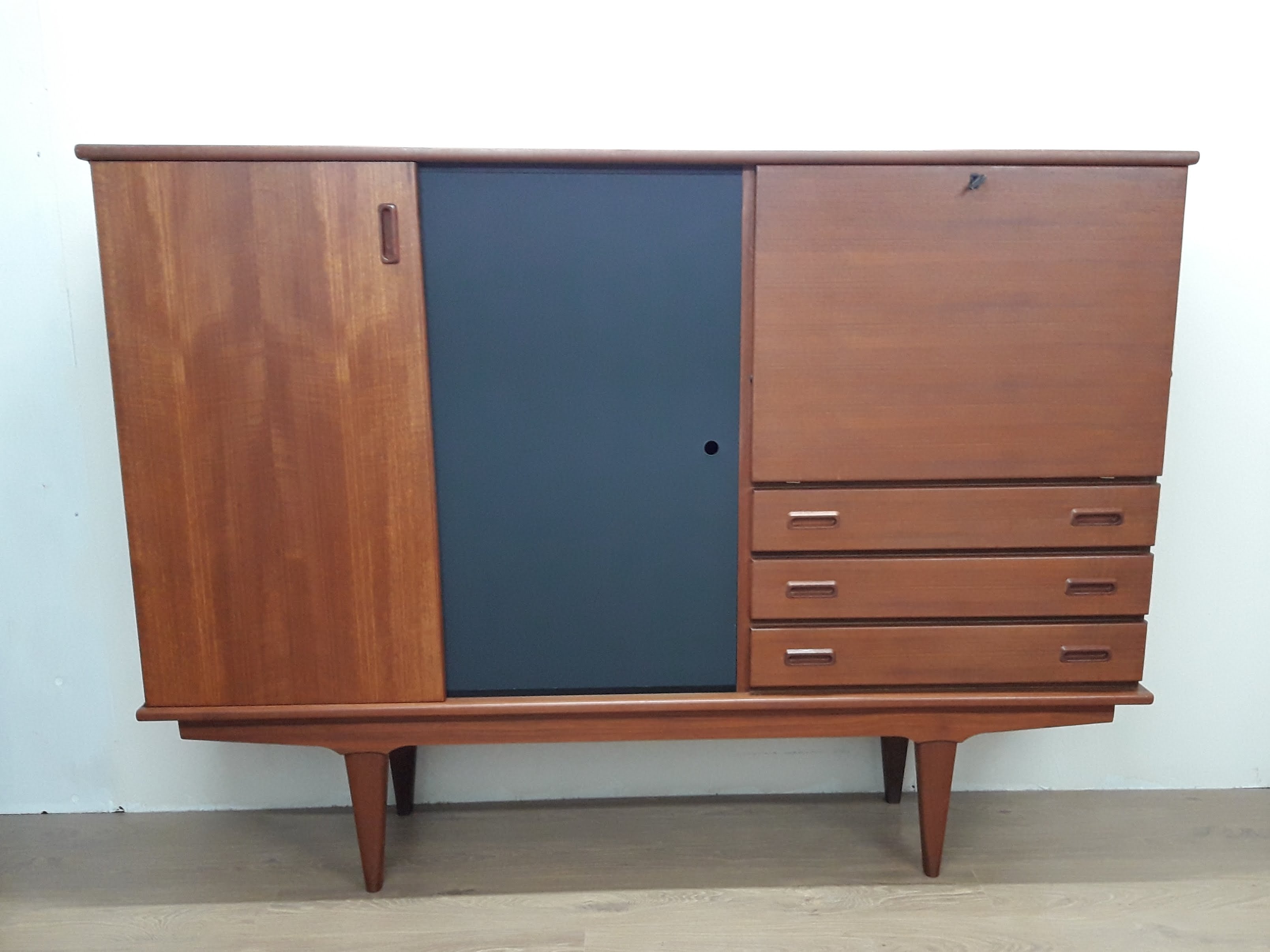 Scandinavian buffet revamped blue oil