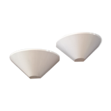 Half moon appliques in lase metal