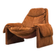 Proposals P60 leather lounge chair by Vittorio Introini for Saporiti, Italy, 1960s