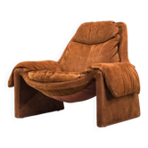 Proposals P60 leather lounge chair by Vittorio Introini for Saporiti, Italy, 1960s