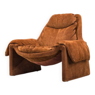 Fauteuil lounge en cuir Proposals P60 de Vittorio Introini pour Saporiti, Italie, années 1960