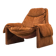 Proposals P60 leather lounge chair by Vittorio Introini for Saporiti, Italy, 1960s