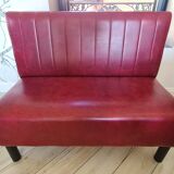 2 benches of bistro imitation leather