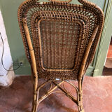 Vintage rattan chair house drucker