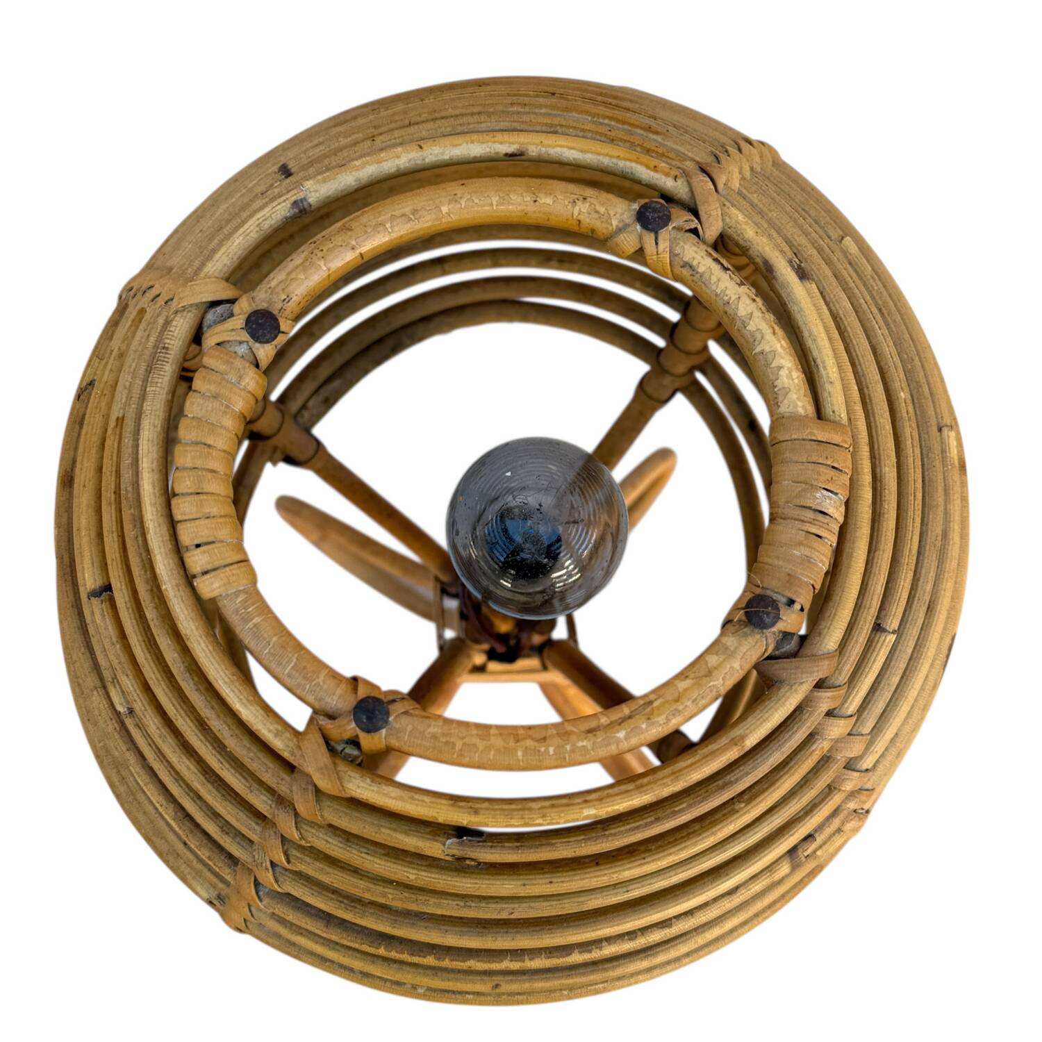 Pair of lamps in Roitn style Louis Sognot 60s