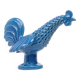 Vintage Italian Blue Ceramic Rooster, Behrend 1960s