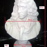 Molière by Houdon, H: 41cm.staff (reinforced plaster) new item Sculpture Statue Bust