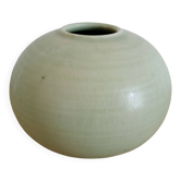 celadon ceramic round vase