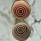 Set of 2 striped bowls