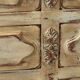 Beige and rust chest of drawers