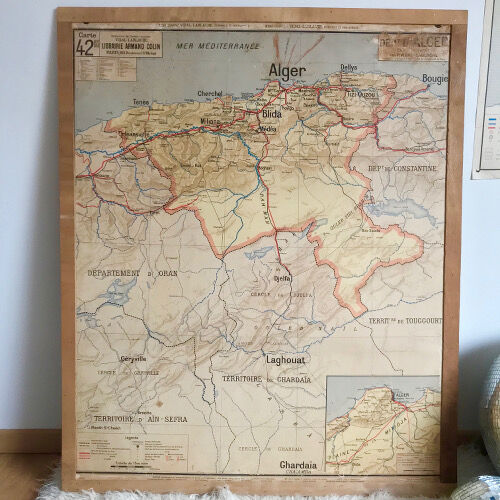 Vidal Lablache 42 Algiers School Map