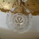 Bohemian glass chandelier vintage
