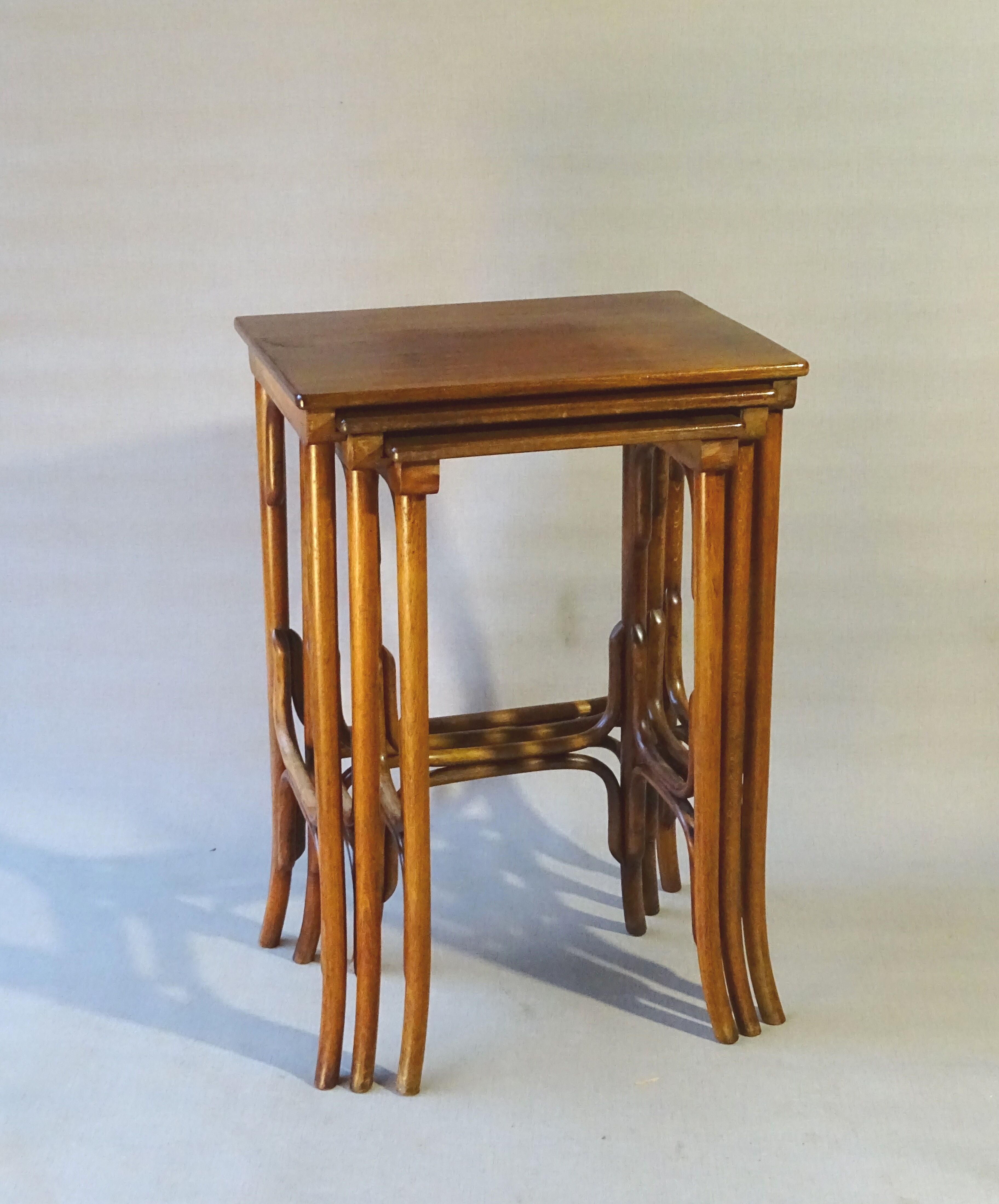 Three nesting tables by Thonet , circa 1925