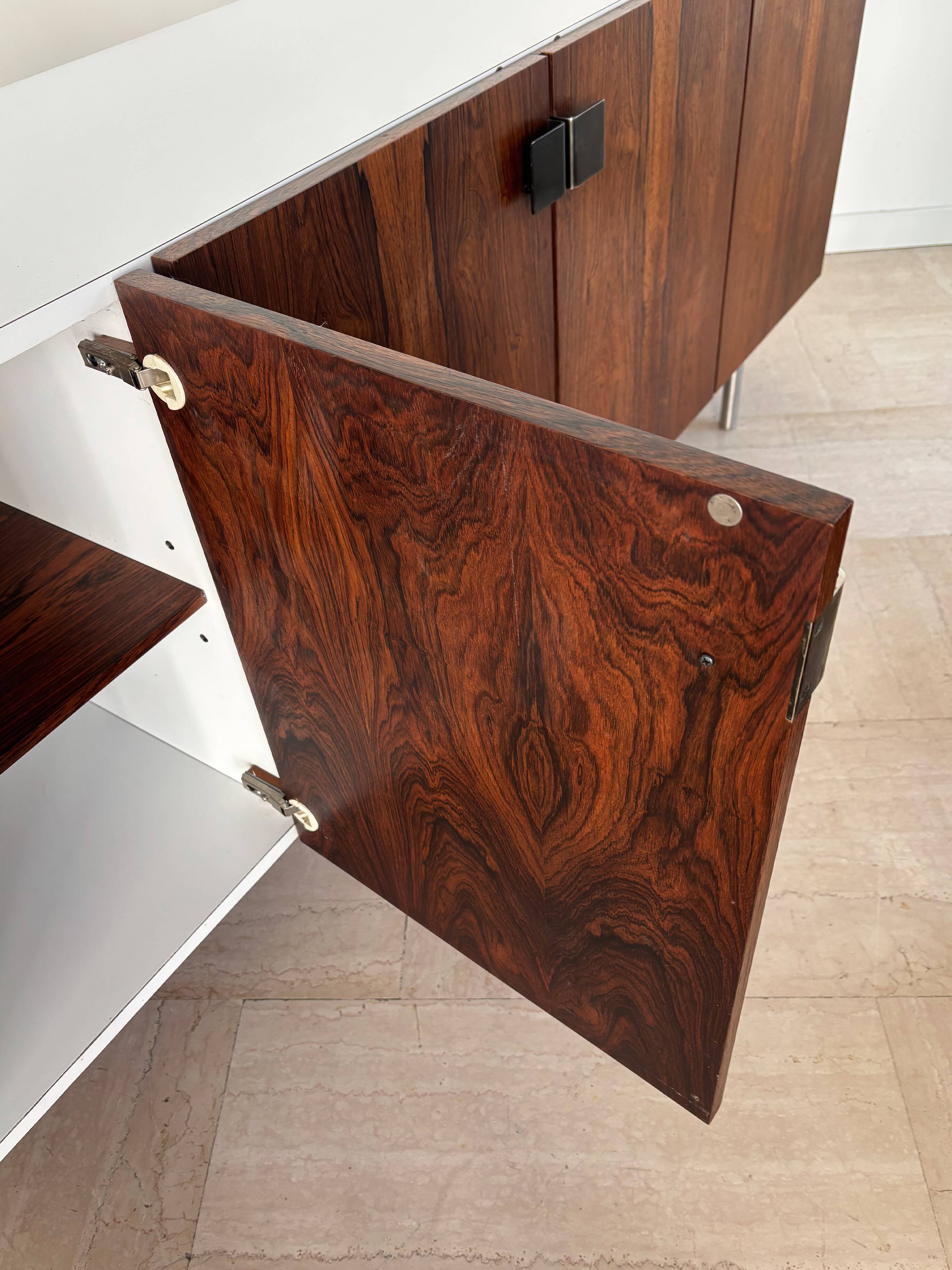 Formica rosewood midcentury sideboard, Italy 1960s