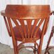 Set of 2 Vintage Bar Chairs: Red Leather Seat, High Pub Stools