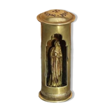 vierge miniature de voyage laiton souvenir de pèlerinage