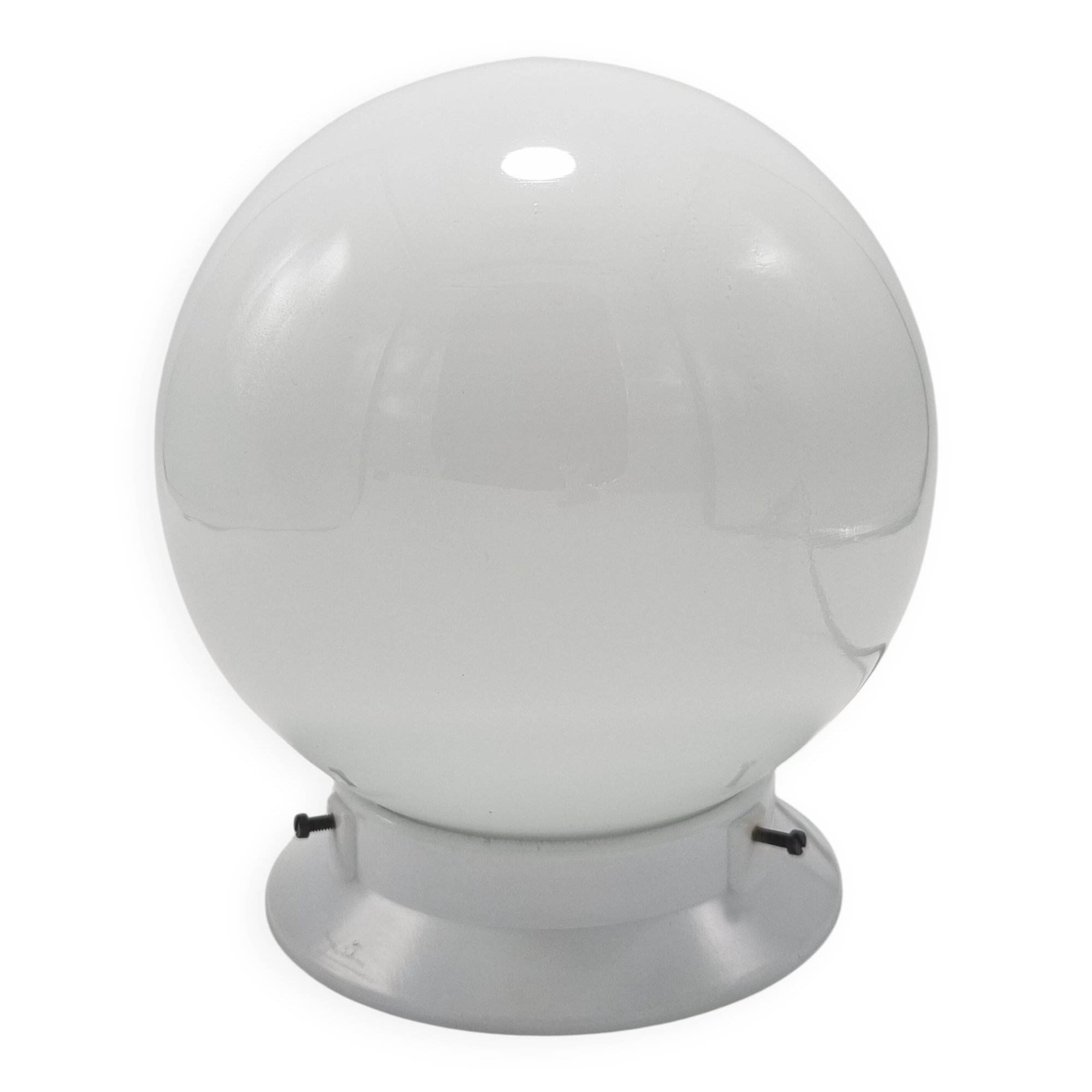 Opaline globe ceiling light
