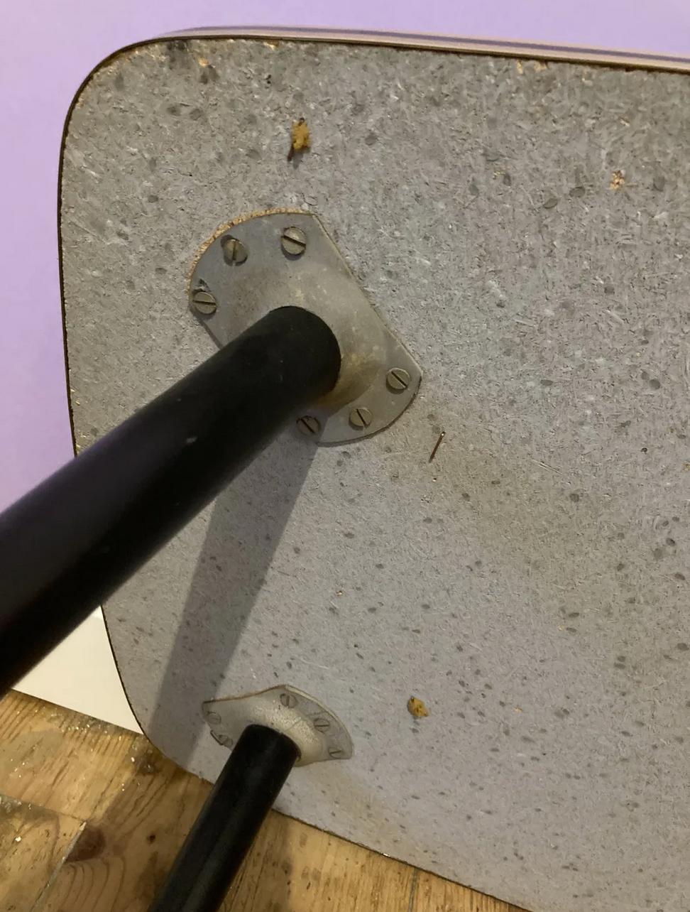 Scandinavian formica low table décor Japanese feet compass 60s-RETRO-VINTAGE