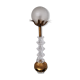 Art Deco crystal floral lamp