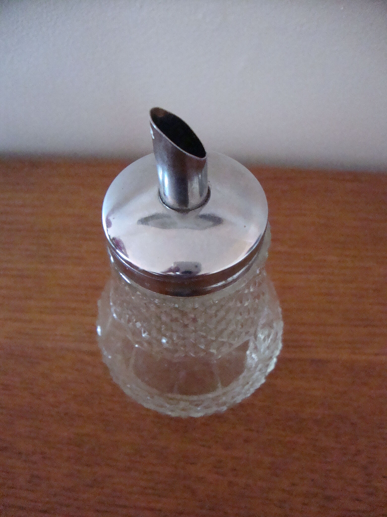 Vintage glass sugar pourer