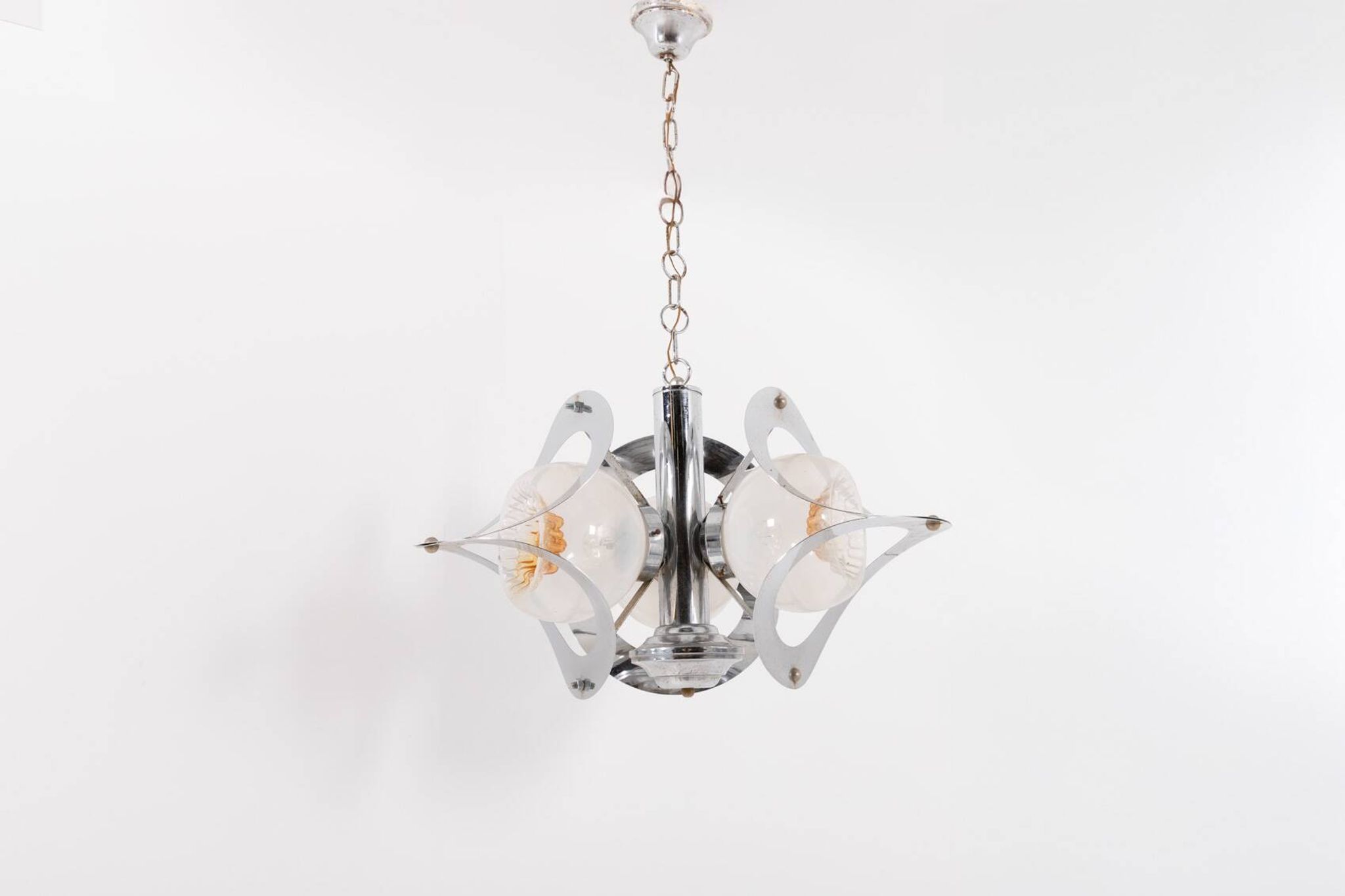 Sculptural Italian Modern hanglamp from Mazzega, 1970’s