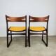 Pair of Danish Scandinavian chairs in rosewood, 1960s.