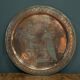 20th century Egyptian tea tray in richly engraved copper or brass