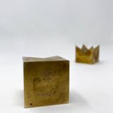 Mid-Century Modern Pair of Candlesticks by Pierre Forssell for Skultuna, 1960s