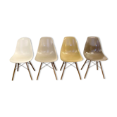 Set of 4 chairs Eames DSW fiberglass