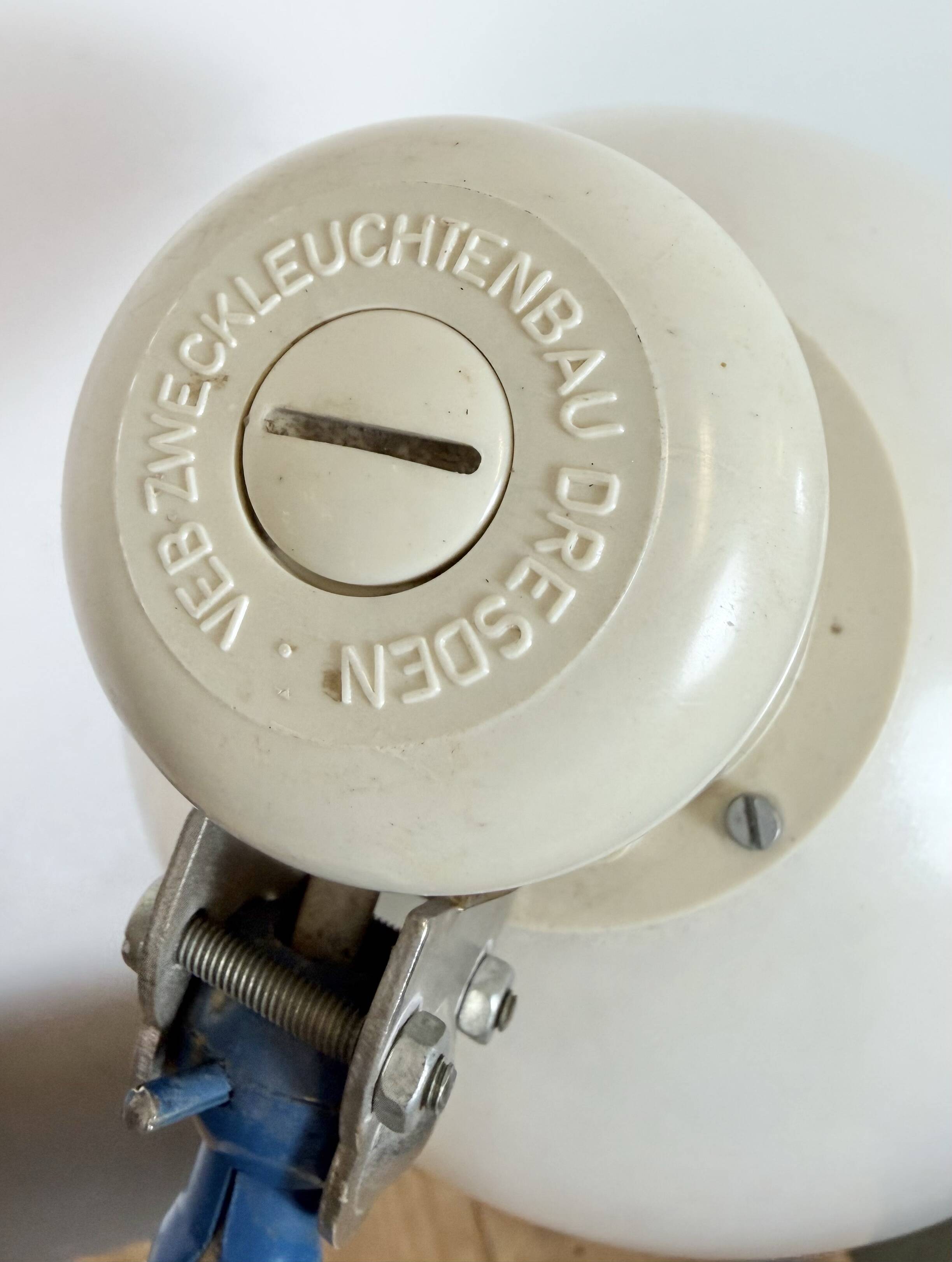 Industrial East German Scissor Lamp from VEB Zweckleuchtenbau Dresden, 1950