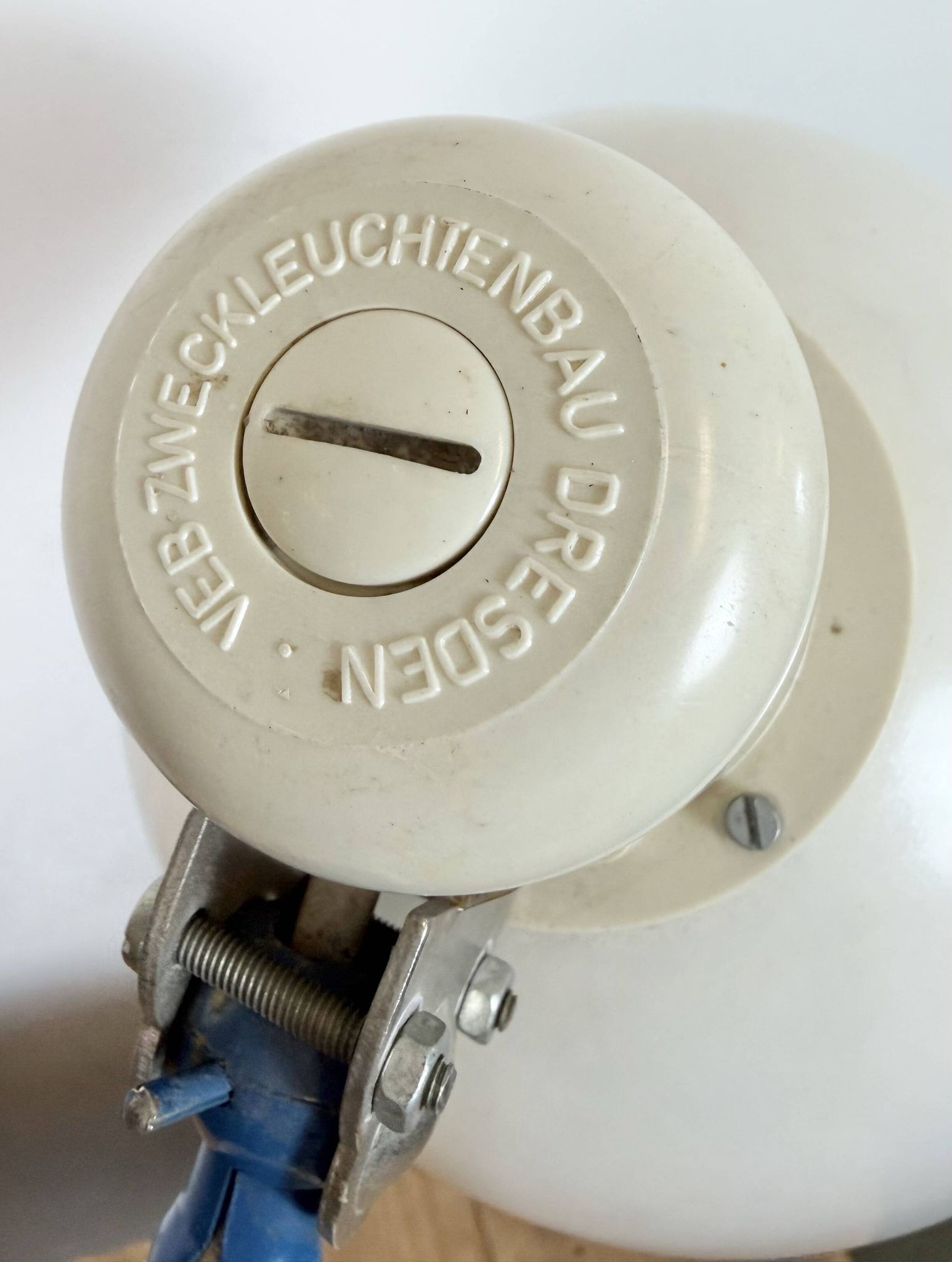 Industrial East German Scissor Lamp from VEB Zweckleuchtenbau Dresden, 1950