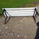 1900 Cast Iron and Wood Bench