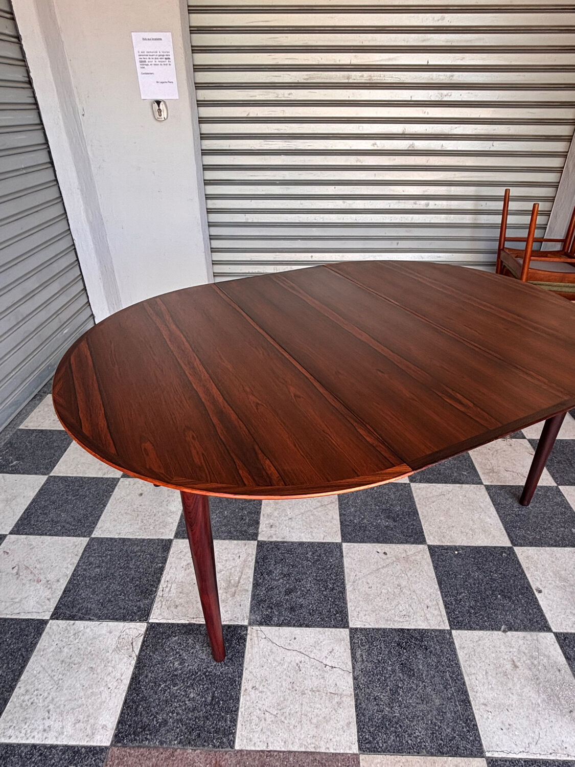 Table Arne Vodder en palissandre