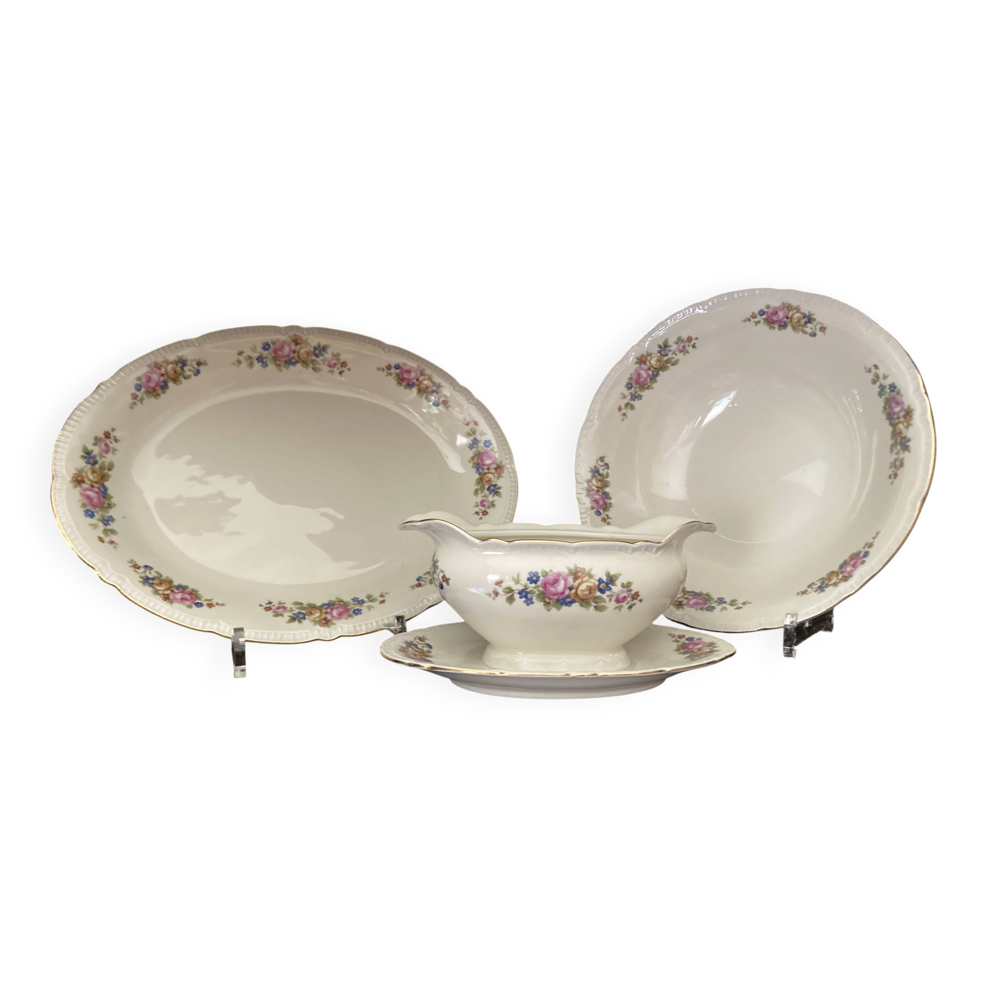 Ensemble de service de table de porcelaine