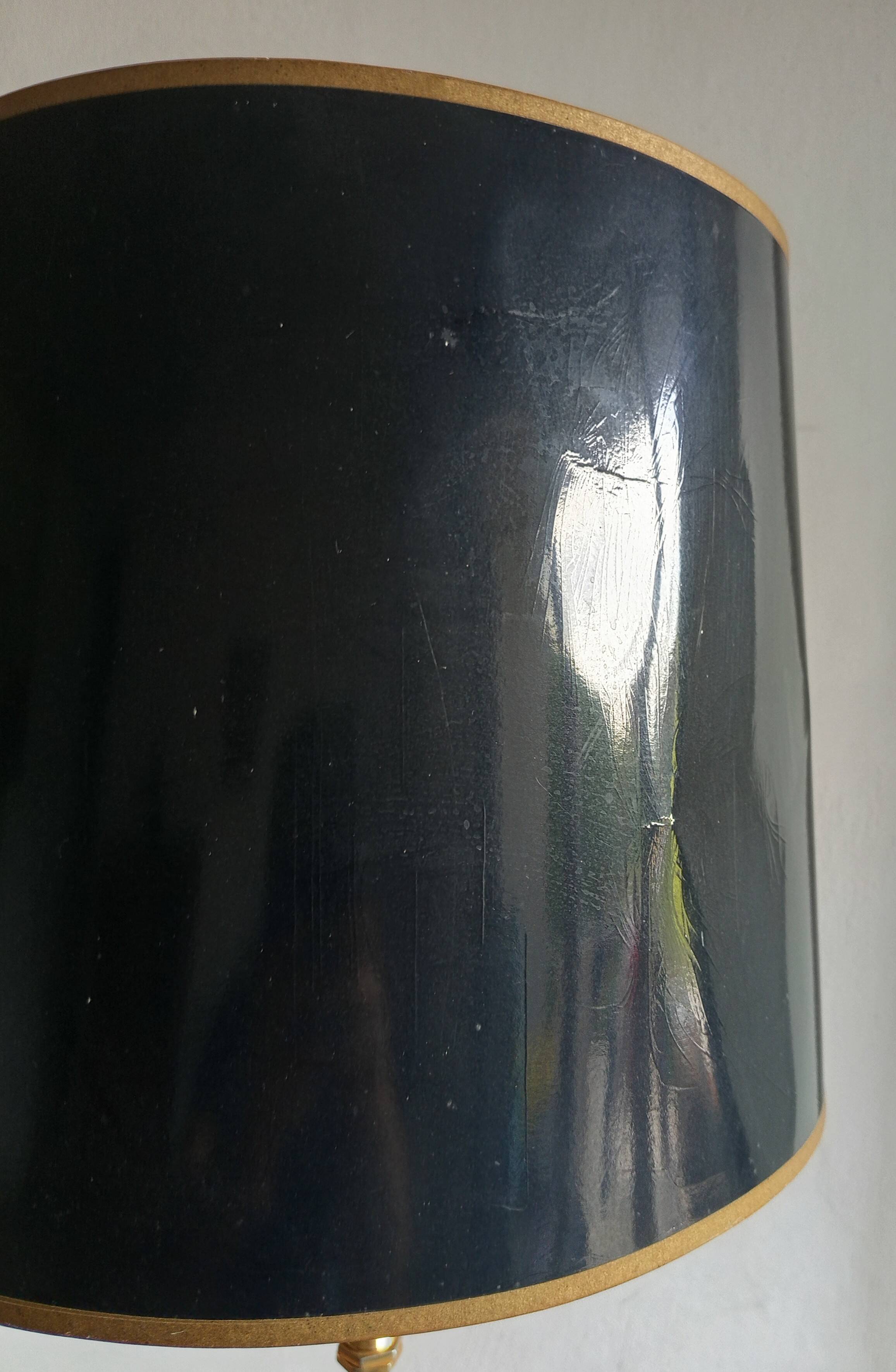 Vintage brass and marble lamp